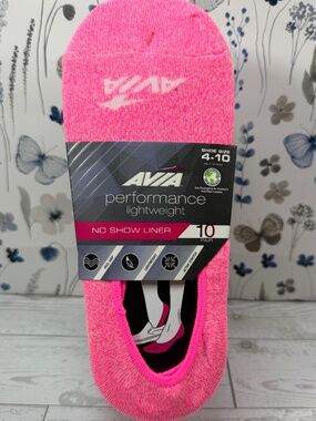 Avia Performance Lightweight No Show Liner Socks_10 PK